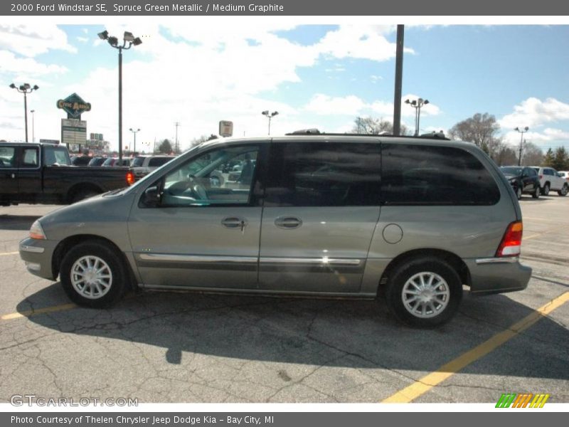 Spruce Green Metallic / Medium Graphite 2000 Ford Windstar SE