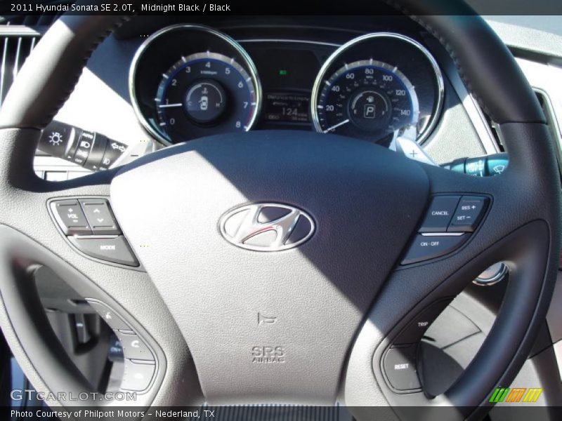 Midnight Black / Black 2011 Hyundai Sonata SE 2.0T
