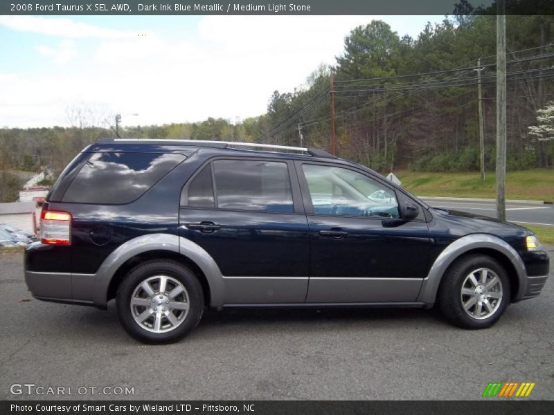 Dark Ink Blue Metallic / Medium Light Stone 2008 Ford Taurus X SEL AWD