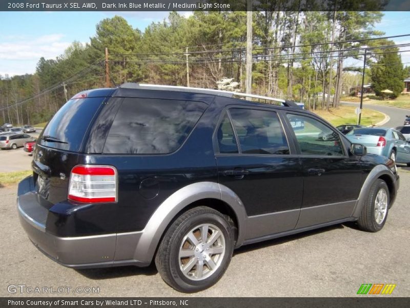 Dark Ink Blue Metallic / Medium Light Stone 2008 Ford Taurus X SEL AWD