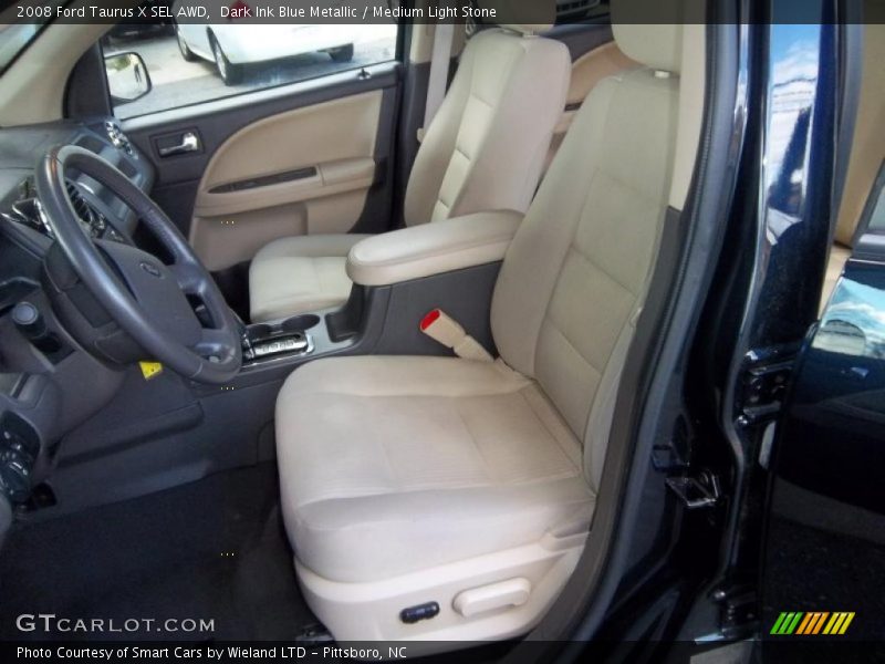 Dark Ink Blue Metallic / Medium Light Stone 2008 Ford Taurus X SEL AWD
