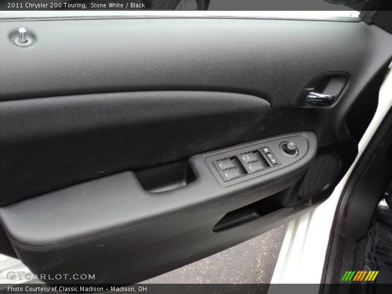 Stone White / Black 2011 Chrysler 200 Touring