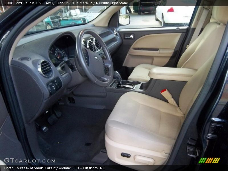 Dark Ink Blue Metallic / Medium Light Stone 2008 Ford Taurus X SEL AWD