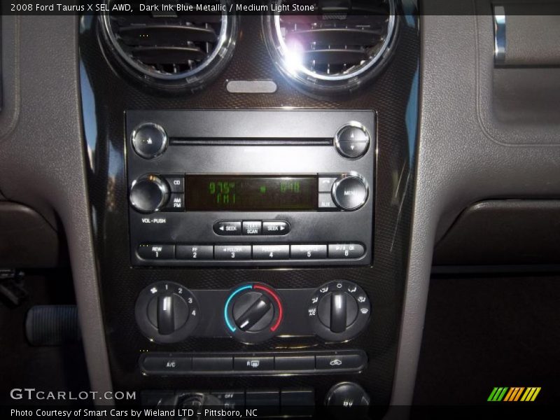 Dark Ink Blue Metallic / Medium Light Stone 2008 Ford Taurus X SEL AWD