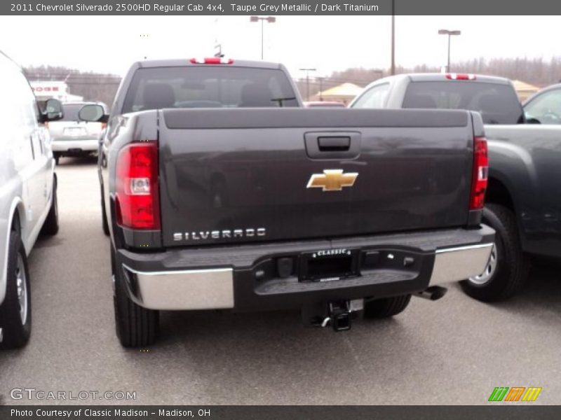Taupe Grey Metallic / Dark Titanium 2011 Chevrolet Silverado 2500HD Regular Cab 4x4