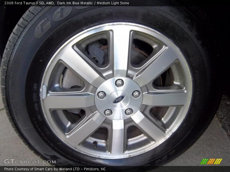 Dark Ink Blue Metallic / Medium Light Stone 2008 Ford Taurus X SEL AWD
