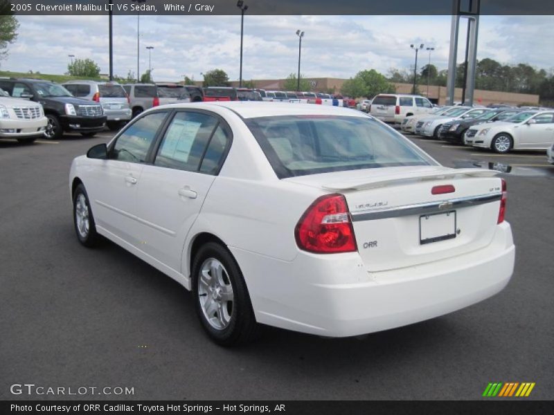 White / Gray 2005 Chevrolet Malibu LT V6 Sedan