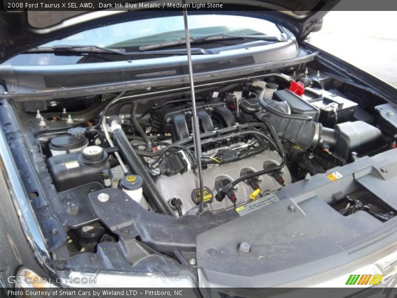 Dark Ink Blue Metallic / Medium Light Stone 2008 Ford Taurus X SEL AWD