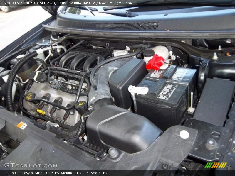 Dark Ink Blue Metallic / Medium Light Stone 2008 Ford Taurus X SEL AWD