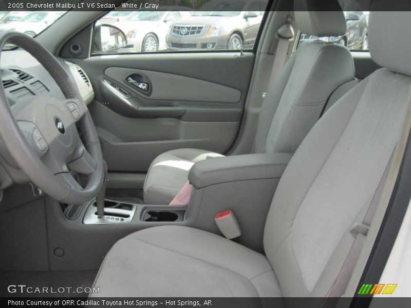 White / Gray 2005 Chevrolet Malibu LT V6 Sedan