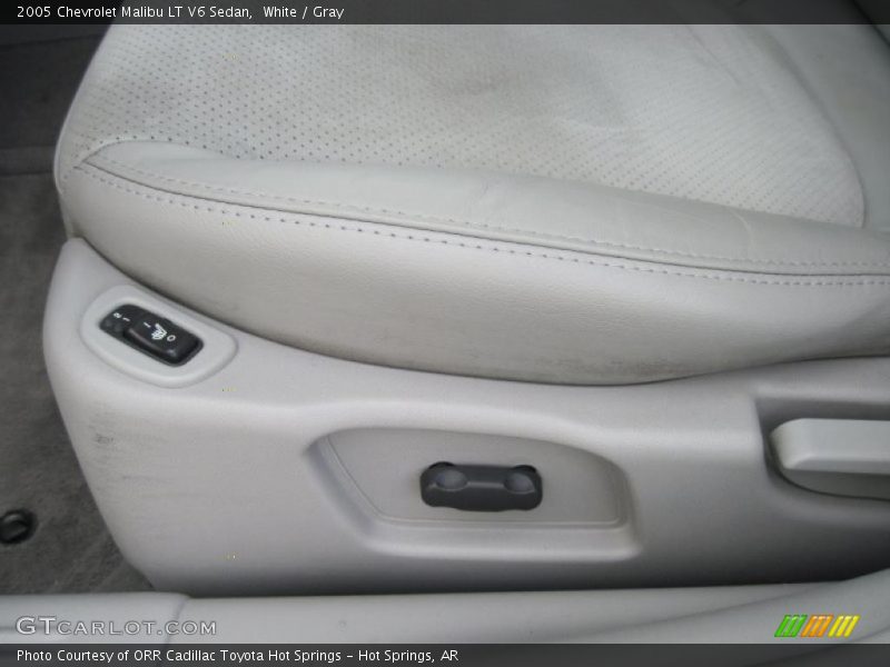 White / Gray 2005 Chevrolet Malibu LT V6 Sedan