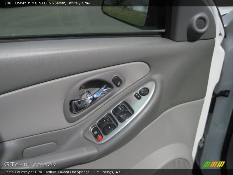 White / Gray 2005 Chevrolet Malibu LT V6 Sedan
