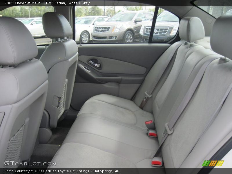 White / Gray 2005 Chevrolet Malibu LT V6 Sedan