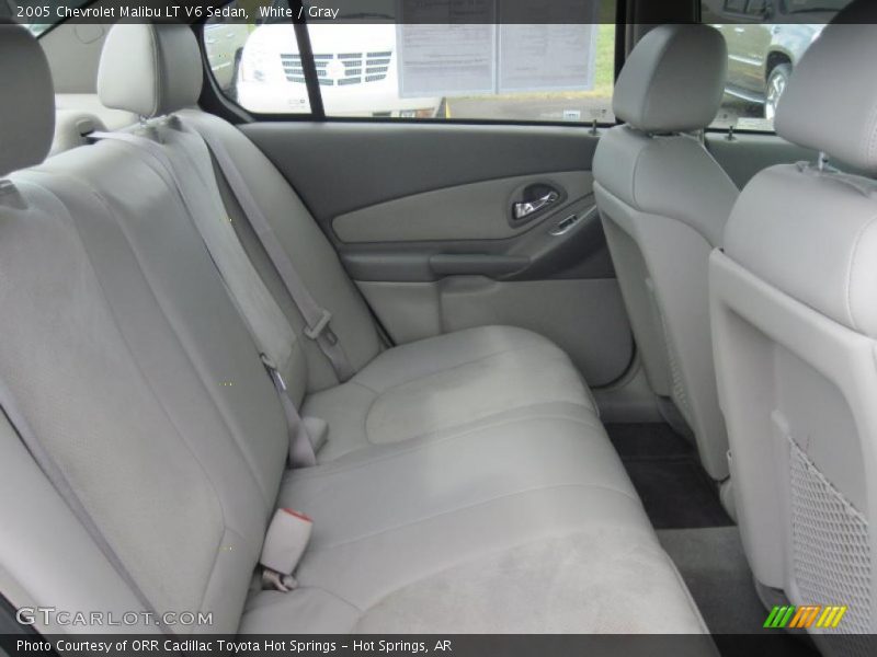 White / Gray 2005 Chevrolet Malibu LT V6 Sedan