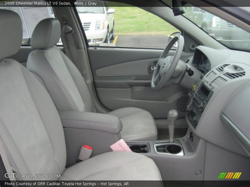 White / Gray 2005 Chevrolet Malibu LT V6 Sedan