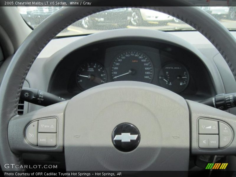 White / Gray 2005 Chevrolet Malibu LT V6 Sedan