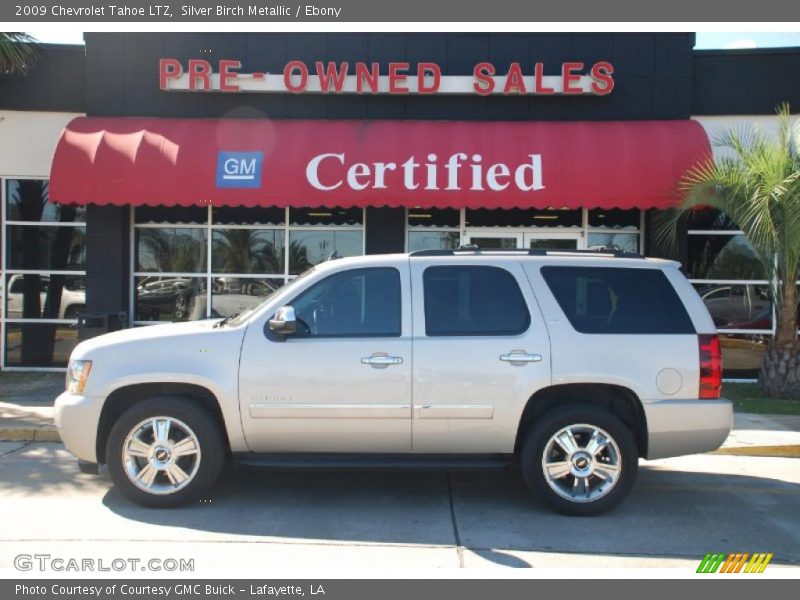 Silver Birch Metallic / Ebony 2009 Chevrolet Tahoe LTZ