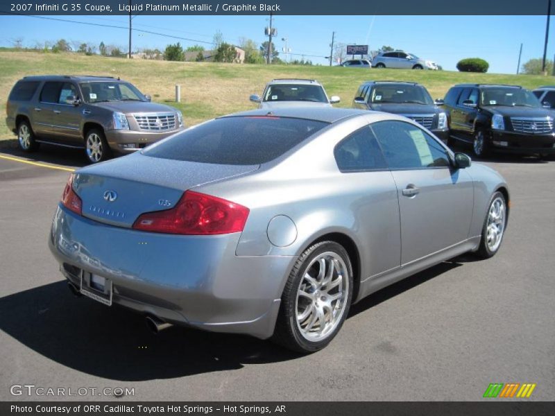 Liquid Platinum Metallic / Graphite Black 2007 Infiniti G 35 Coupe