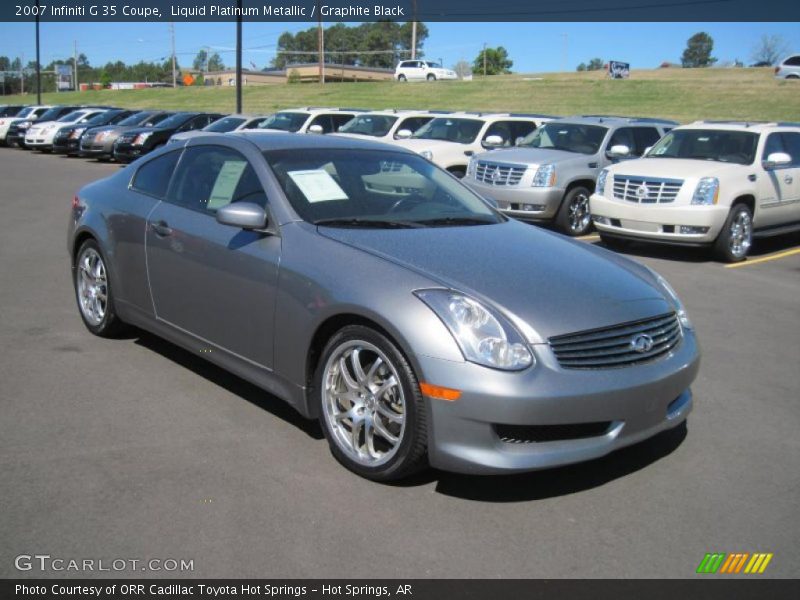 Liquid Platinum Metallic / Graphite Black 2007 Infiniti G 35 Coupe