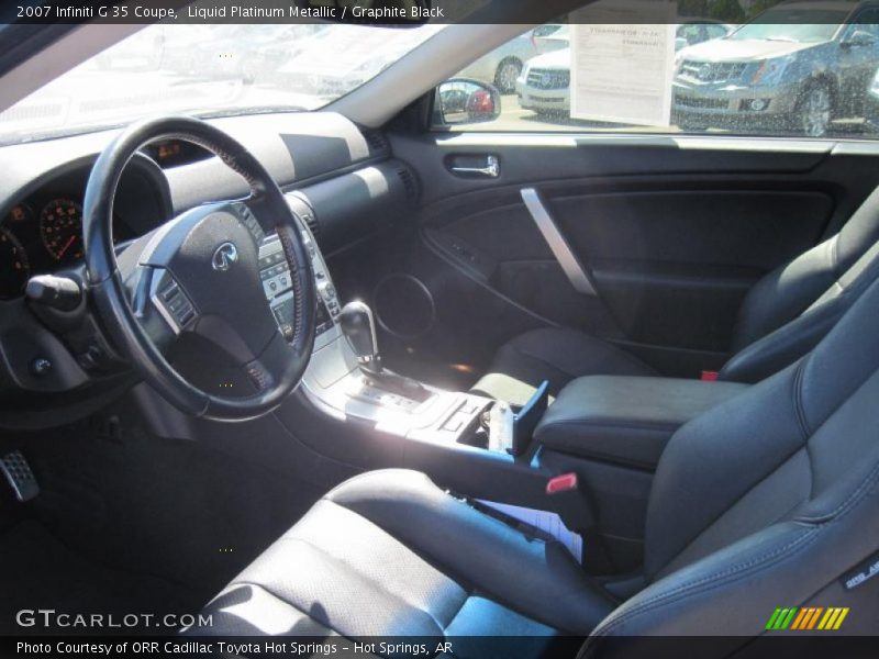 Liquid Platinum Metallic / Graphite Black 2007 Infiniti G 35 Coupe