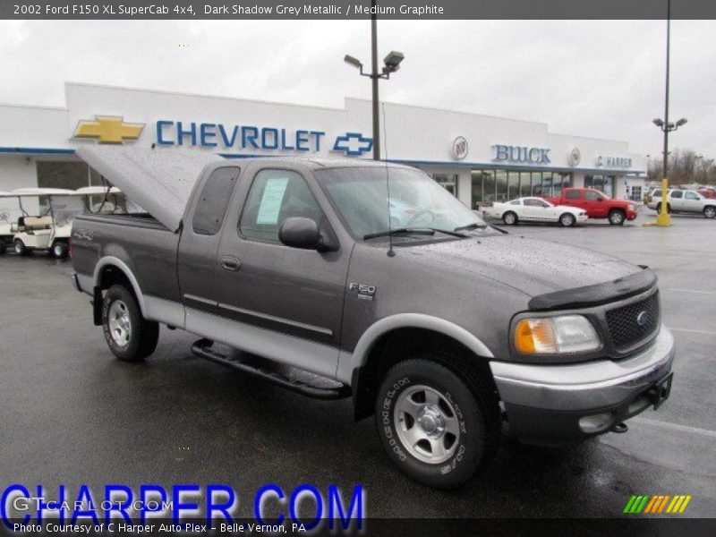 Dark Shadow Grey Metallic / Medium Graphite 2002 Ford F150 XL SuperCab 4x4