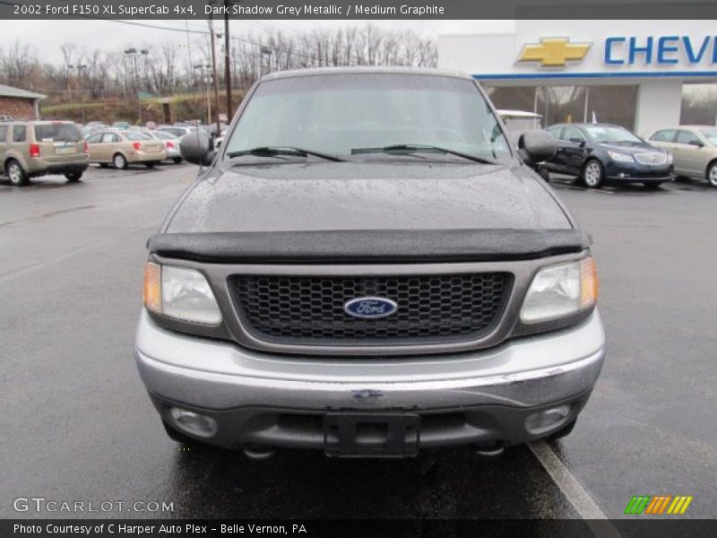 Dark Shadow Grey Metallic / Medium Graphite 2002 Ford F150 XL SuperCab 4x4