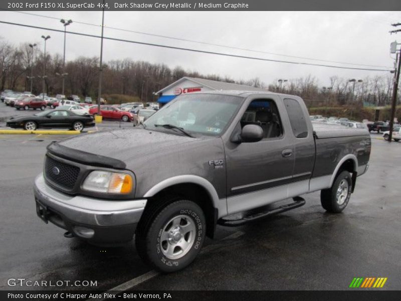Dark Shadow Grey Metallic / Medium Graphite 2002 Ford F150 XL SuperCab 4x4