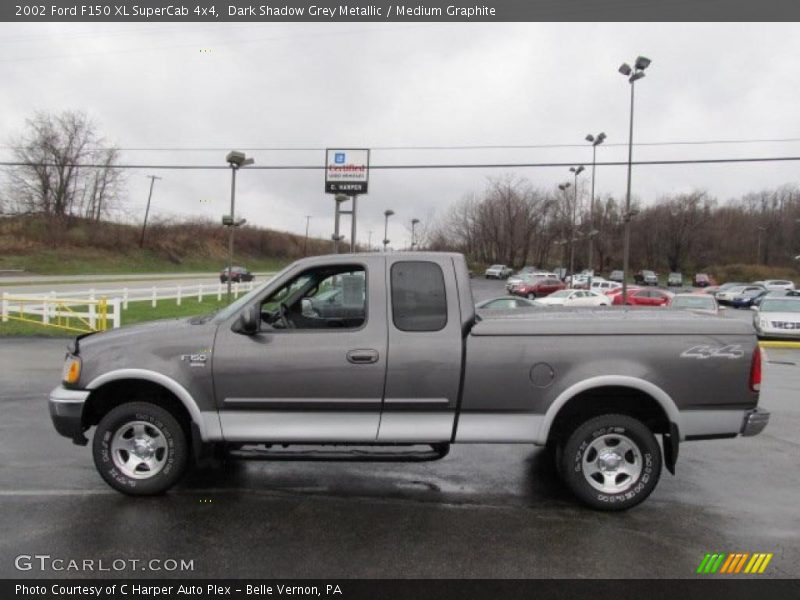 Dark Shadow Grey Metallic / Medium Graphite 2002 Ford F150 XL SuperCab 4x4