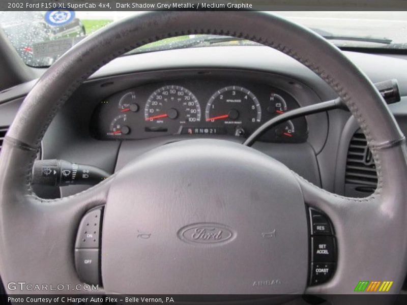 Dark Shadow Grey Metallic / Medium Graphite 2002 Ford F150 XL SuperCab 4x4