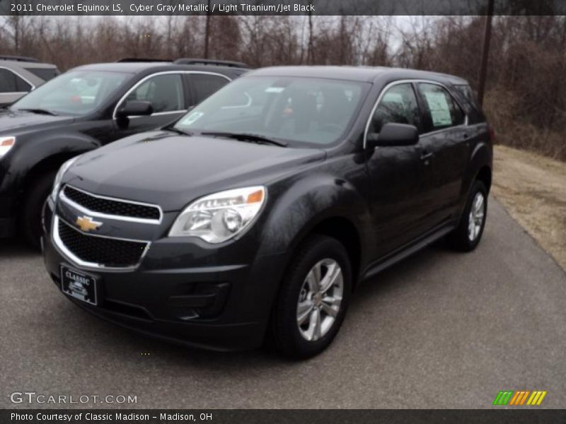Cyber Gray Metallic / Light Titanium/Jet Black 2011 Chevrolet Equinox LS