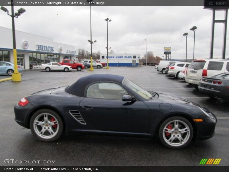Midnight Blue Metallic / Sand Beige 2007 Porsche Boxster S