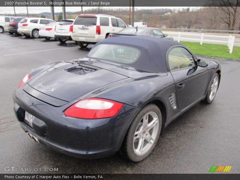 Midnight Blue Metallic / Sand Beige 2007 Porsche Boxster S