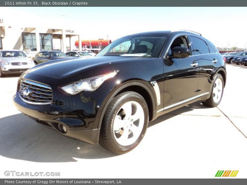 Front 3/4 View of 2011 FX 35