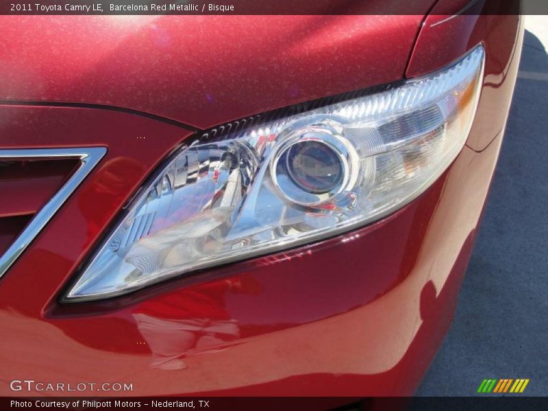 Barcelona Red Metallic / Bisque 2011 Toyota Camry LE