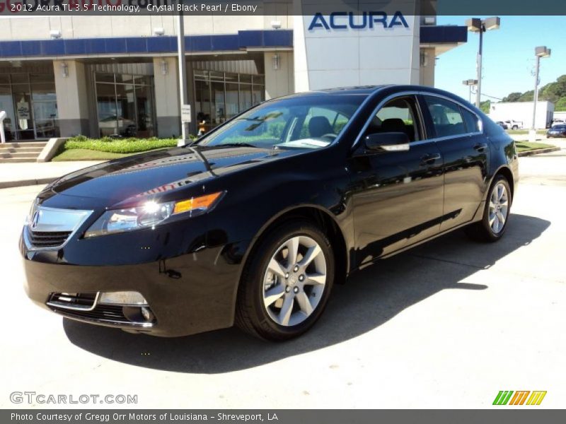 Crystal Black Pearl / Ebony 2012 Acura TL 3.5 Technology
