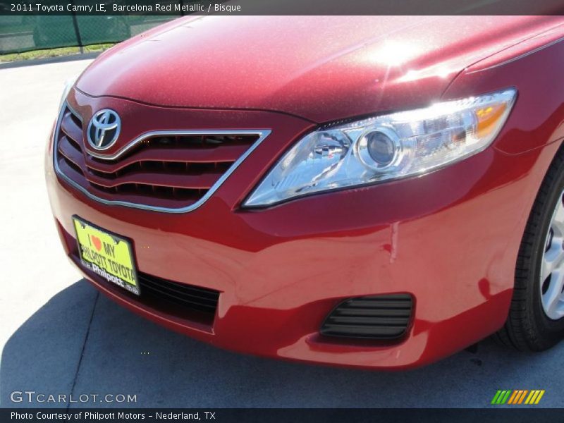 Barcelona Red Metallic / Bisque 2011 Toyota Camry LE