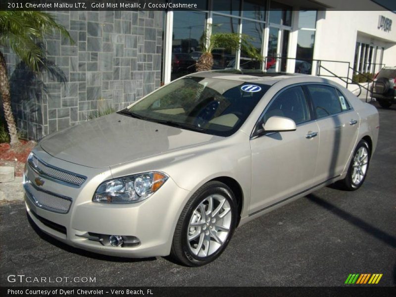 Gold Mist Metallic / Cocoa/Cashmere 2011 Chevrolet Malibu LTZ
