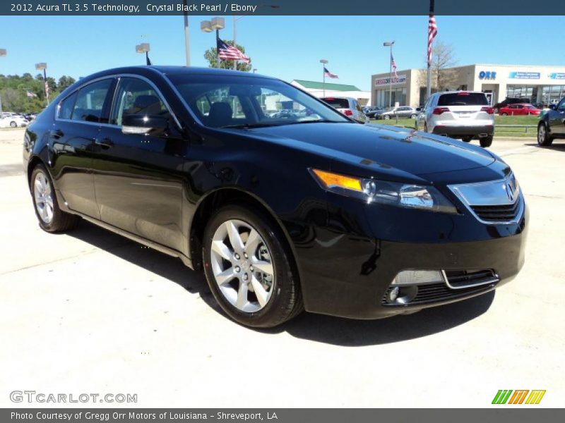 Crystal Black Pearl / Ebony 2012 Acura TL 3.5 Technology