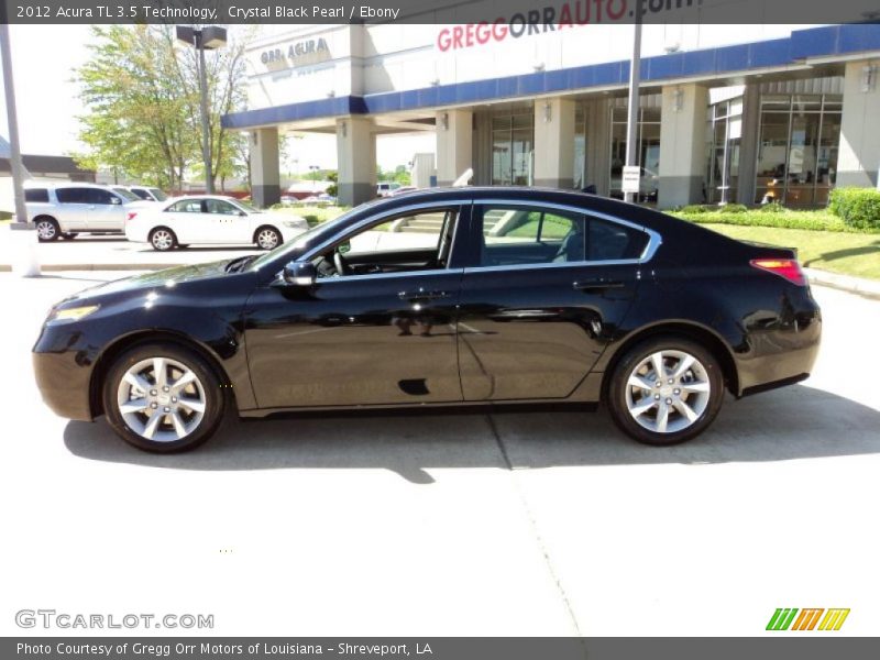 Crystal Black Pearl / Ebony 2012 Acura TL 3.5 Technology