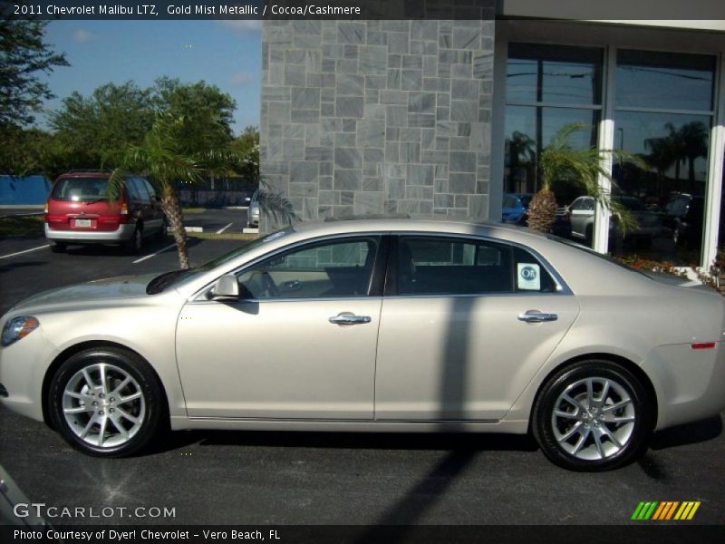 Gold Mist Metallic / Cocoa/Cashmere 2011 Chevrolet Malibu LTZ