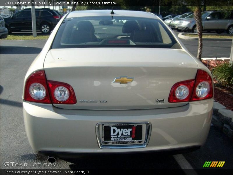 Gold Mist Metallic / Cocoa/Cashmere 2011 Chevrolet Malibu LTZ