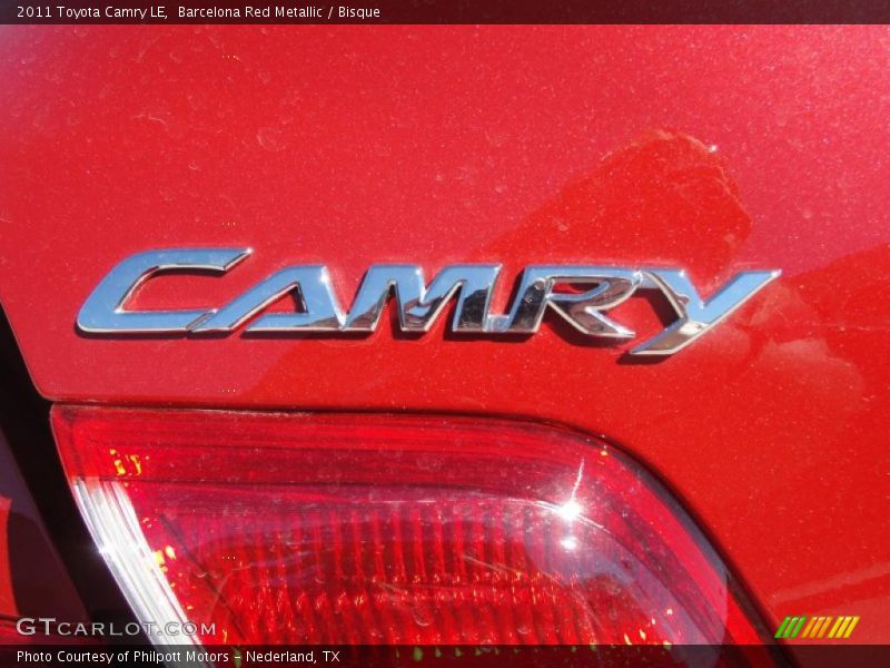 Barcelona Red Metallic / Bisque 2011 Toyota Camry LE