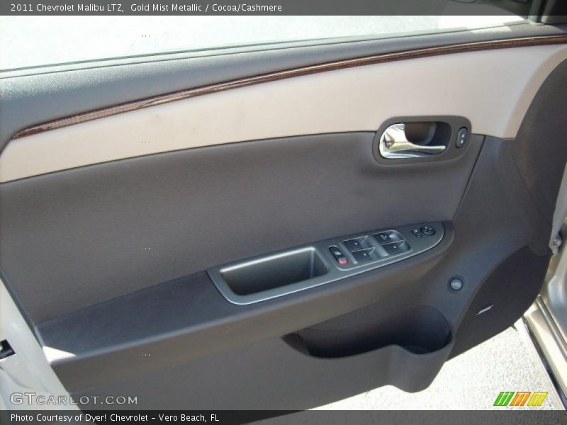 Gold Mist Metallic / Cocoa/Cashmere 2011 Chevrolet Malibu LTZ