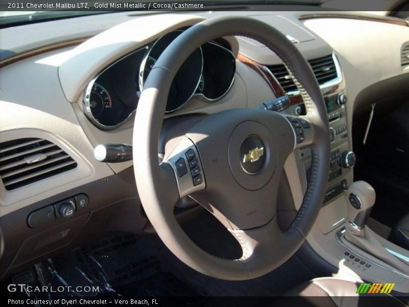 Gold Mist Metallic / Cocoa/Cashmere 2011 Chevrolet Malibu LTZ