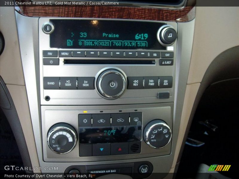 Gold Mist Metallic / Cocoa/Cashmere 2011 Chevrolet Malibu LTZ