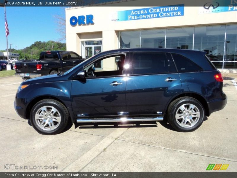 Bali Blue Pearl / Ebony 2009 Acura MDX