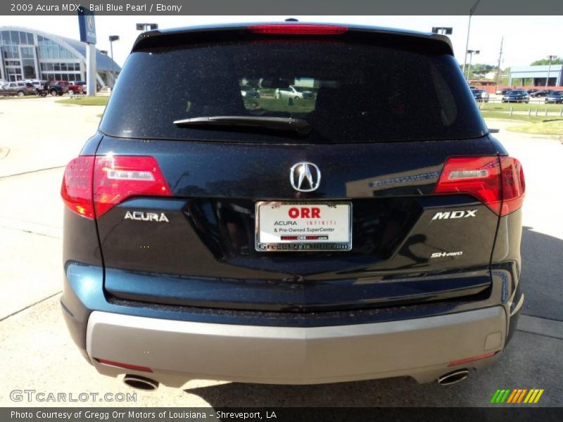 Bali Blue Pearl / Ebony 2009 Acura MDX