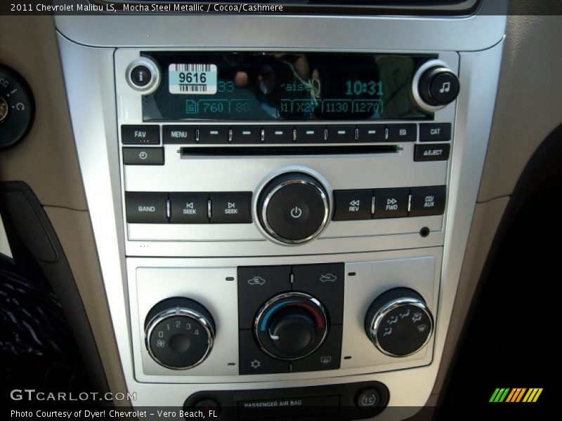 Mocha Steel Metallic / Cocoa/Cashmere 2011 Chevrolet Malibu LS