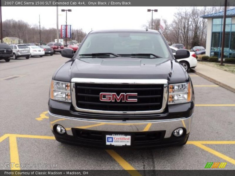 Onyx Black / Ebony Black 2007 GMC Sierra 1500 SLT Extended Cab 4x4