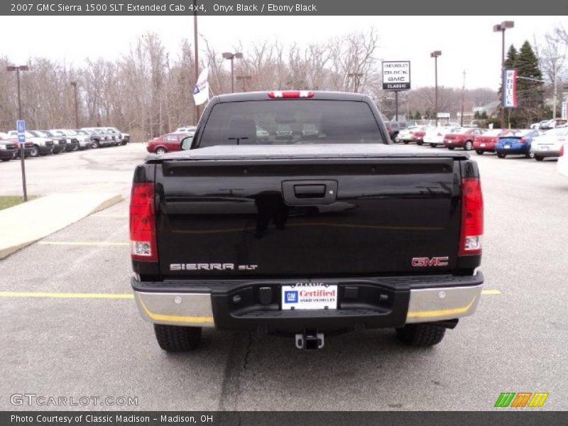 Onyx Black / Ebony Black 2007 GMC Sierra 1500 SLT Extended Cab 4x4